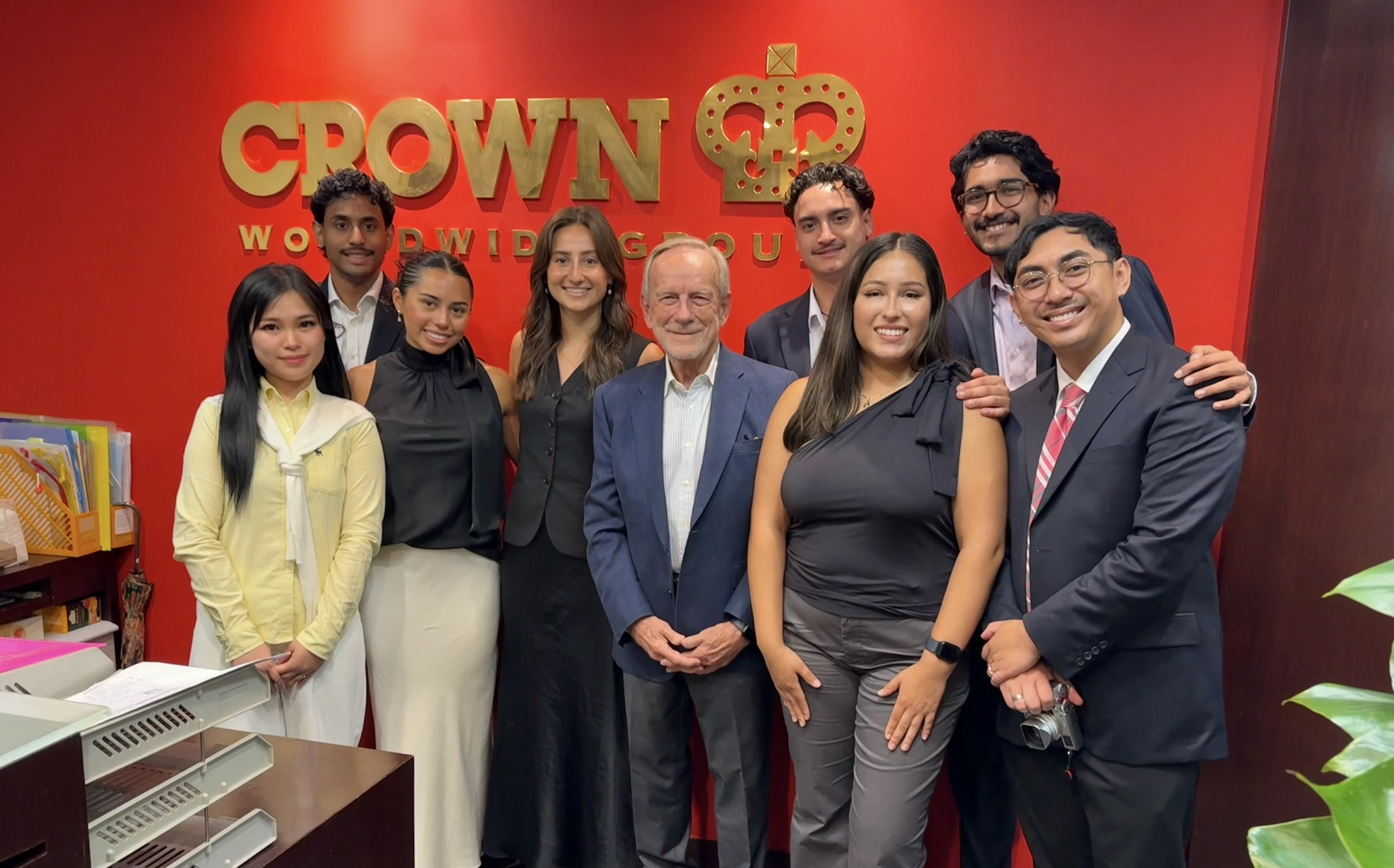 2025 TGIP Interns with Jim Thompson.